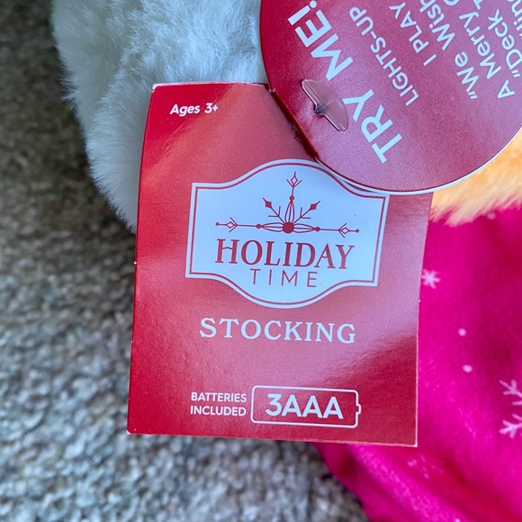 Holiday Time Musical Plush Animated Unicorn Christmas Stocking New! - Picture 12 of 12